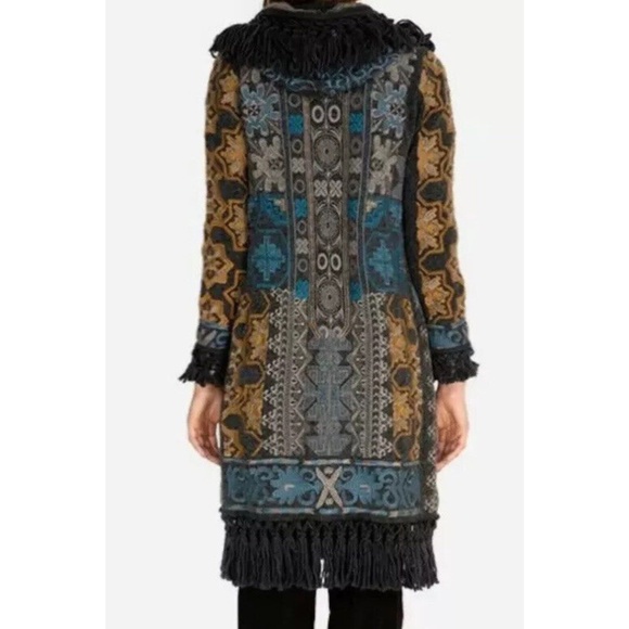 Johnny Was Tokley Fringed Embroidery Open-Front Duster NWT - Picture 8 of 15